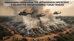 Pemadaman Kebakaran TPA Jatiwaringin Dipercepat, 3 Helikopter Water Bombing Turun Tangan