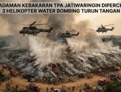 Pemadaman Kebakaran TPA Jatiwaringin Dipercepat, 3 Helikopter Water Bombing Turun Tangan