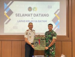 Danlanud Hang Nadim Batam Beserta Jajaran Kunjungi Lapas Kelas IIA Batam